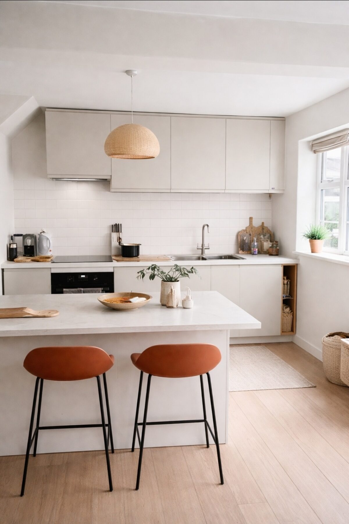 Kitchen project in Kent — contemporary finish with bar seating